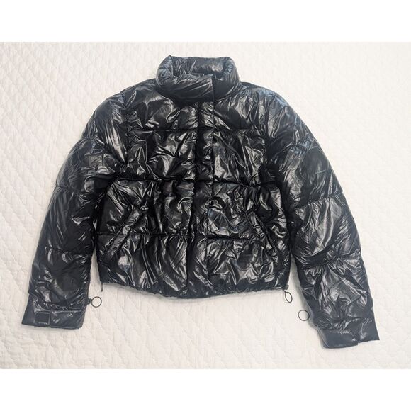 🖤 NWT A New Day Black Short Puffer Jacket M - Picture 4 of 8